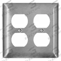 LEVITON Wall Plate: Toggle, 2 Gang, Std Size (MPN SS82-40). Key specifications — Brand: LEVITON; Material: Stainless Steel.