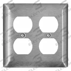LEVITON Wall Plate: Toggle, 2 Gang, Std Size (MPN SS82-40). Key specifications — Brand: LEVITON; Material: Stainless Steel.
