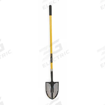 SEYMOUR MIDWEST Round Point Mud/Sifting Shovel: Steel Blade, 14 ga - Round Point Shovels