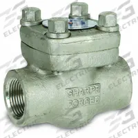 SHARPE Check Valve: Swing, 2-Way, Inline Valve Body, 1 in Pipe Size, FNPSM x FNPSM, 500°F, Std (MPN 4371001760). Key specifications — Seat Material: Metal; Brand: SHARPE.