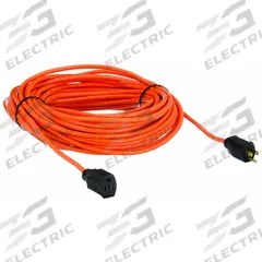 APPROVED VENDOR Extension Cord: Outdoor Use, 100 ft Lg, Outlet, 5-15P, 16/3, SJTW, Orange, 125V AC (MPN 52NY12). Key specifications — Brand: APPROVED VENDOR; Temperature Rating: -40° to 167°F; NEMA Plug Configuration: 5-15P.