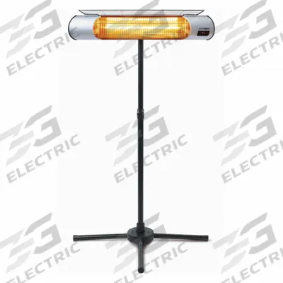 HEATMATE Electric Infrared Heater: 1200 W Watt Output, 120V AC, 180° Beam Pattern - Portable Infrared Radiant Electric Jobsite & Garage Heaters