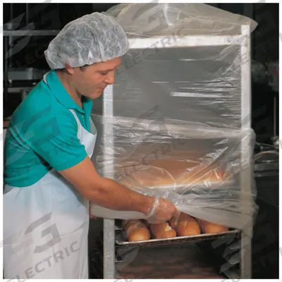 APPROVED VENDOR Pan Rack Cover: 52 in Wd, 80 in Ht, 52 in Dp, Polyethylene, Clear - Pan Rack Covers