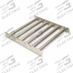 ERIEZ Grate Magnet: Rectangular Grate Magnet, Rare Earth, 80 oz Max Magnetic Pull Strength (MPN 135682P). Key specifications — Grate Shape: Rectangle; Primary Magnet Material: Rare Earth; Frame Material: Stainless Steel; Brand: ERIEZ.