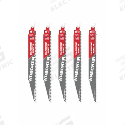 MILWAUKEE Reciprocating Saw Blade: 6 Teeth per Inch, 9 in Blade Lg, 0.05 in Blade Thick - General Purpose Blades