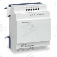 SCHNEIDER ELECTRIC Discrete Input/Output Module: (6) Discrete In, (4) Relay Out (MPN SR3XT101BD). Key specifications — Manufacturer Part Number: SR3XT101BD; Power Required: 24V DC; Product Type: Discrete Input/Output Module; Series: Zelio Logic; Number and Type of Outputs: (4) Relay; Number and Type of Inputs: (6) Discrete.