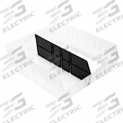 QUANTUM STORAGE SYSTEMS Long Bin Dividers: 16 in x 6 in, 15 in Overall Wd, Black (MPN LDSB222). Key specifications — Compatible Manufacturer Model Number: QSB222; Brand: QUANTUM STORAGE SYSTEMS.