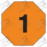 LABELMASTER Fire Division Symbol Placard: 1, 24 in, 24 in Label Wd, Plastic-Lite, Placard (MPN HMPG142PL). Key specifications — Material: Plastic-Lite; Brand: LABELMASTER; Message: 1.