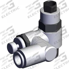 SMC Piloted Non-Return Valve: Universal Fitting, Knurled, 3/8 in Valve Body Size, Meter Out (MPN ASP530F-03-10S). Key specifications — attr947203: Brass/PBT; attr947205: SMC.