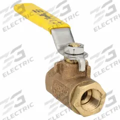 APOLLO Manual Two-Way Ball Valve: 3/8 in, Bronze, Straight, FNPT x FNPT, 600 psi Max. Pressure (CWP) (MPN 7010210). Key specifications — Brand: APOLLO; Handle: Lever.