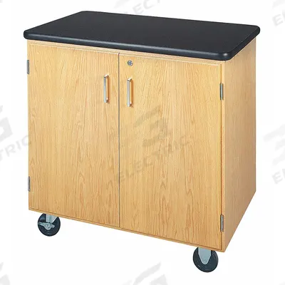 DIVERSIFIED SPACES Touchdown Cabinet: 36 in Overall Dp, 36 in Overall Wd, Oak - Mobile Cabinets