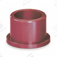 IGUS Flanged Sleeve Bearing: Polymer, 5/8 in Bore, 3/4 in OD, 3/4 in Overall Lg, Dark Red, 5 PK (MPN RFI-1012-12). Key specifications — Brand: IGUS; Color: Dark Red.
