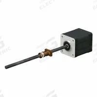 PBC LINEAR Precision Lead Screw: Lead Screw Assembly, Anti-Backlash, PTFE, Stainless Steel, 300, B (MPN LSR0605T-0250-VCF-111-NNN-N). Key specifications — Motor IP Rating: IP40; Motor Length: 41.0 mm; Nut Shape: Rectangle; Nut Type: Anti-Backlash; Phase: 2; Rated Current: 1 A; Steps per Revolution: 200; Brand: PBC LINEAR.