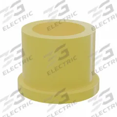 BUNTING BEARINGS Flanged Sleeve Bearing: PTFE, 5/8 in Bore, 7/8 in OD, 3/4 in Overall Lg, Yellow (MPN BJ5F101406). Key specifications — Brand: BUNTING BEARINGS; Color: Yellow.