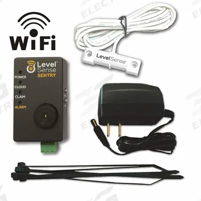 SUMP ALARM Water Leak detector: High Level, 120V AC, Auto/Manual, 85 dB, Audio/Visual - Wi-Fi Enabled Liquid-Level Alarms