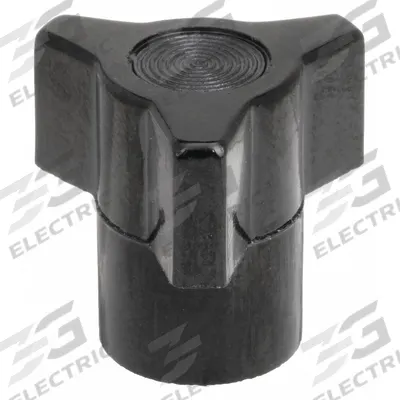 DAVIES Hand Knob: 3 Point, Thermoset, #10-32 Thread, 1.13 in Dia - 3-Arm Knobs with Threaded Hole