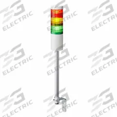 PATLITE Tower Light Assembly: 3 Tier, No Sounder Tier, IP54, Amber/Green/Red, Direct Wire, Steady (MPN LR6-302LJNW-RYG). Key specifications — Manufacturer Part Number: LR6-302LJNW-RYG; Brand: PATLITE; Operating Voltage: 24V DC; Light Tier Color: Amber.