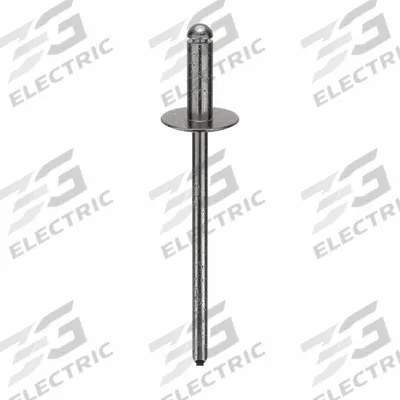 POP AVDEL Blind Rivet,1 2/3" L,0.122" dia,PK500: Inch, 1 43/64 in Overall Lg, 3/8 in Body Lg - Large Flange Blind Rivets