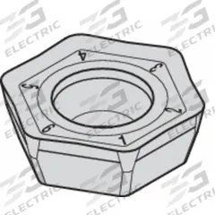 WIDIA Hexagon Milling Insert: HPPT225DZENGD, HPPT06T3DZENGD (MPN 2957552)