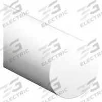 PET-P Rod: 3 in Dia, 5 ft Lg, Opaque, White, 12,400 psi Tensile Strength, 0.5 ft-lb/in (MPN 6MEN9). Key specifications — Clarity: Opaque; Impact Strength: 0.5 ft-lb/in.