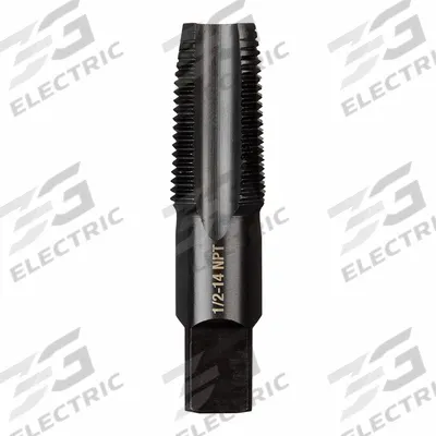 MILWAUKEE Straight Flute Taper Tap: 1/2"-14 NPT, 2B, 4 Flute, Taper Chamfer (MPN 49-57-5293) - General Purpose Pipe Taps