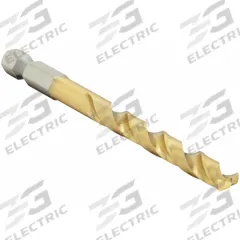 BOSCH Hex Shank Drill Bit: 13/64", 135° Split Point, TiN-Coated HSS, Impact Rated (MPN TI2140IM). Key specifications — attr1234973: Impact Rated; attr1234966: BOSCH; attr1234978: 0.2031.