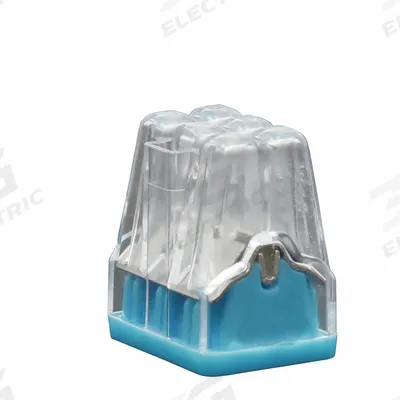 IDEAL Push-In Wire Connector: In-Sure Series, 6 Port, 20 AWG – 12 AWG Solid Wire Size Range - Push-In Connectors
