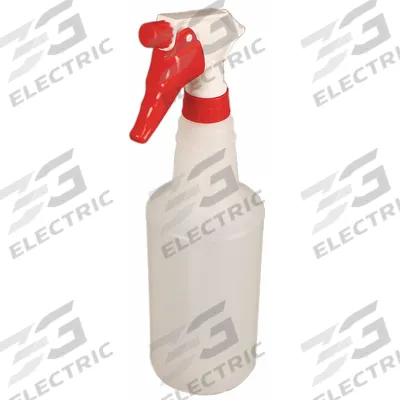IMPACT Trigger Spray Bottle: 32 oz Container Capacity, Stream, Clear, Red, 10 in Dip Tube Lg - Bottles with Trigger Sprayer