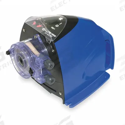 CHEM-TECH Peristaltic Chemical Metering Pump: 115V AC, 4/25 hp HP, 7 gpd Max. Flow Rate - Adjustable Flow Peristaltic Chemical Metering Pumps