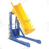 VESTIL Drum Dumper: Steel, Casters, 750 lb Wt Capacity, Fiber/Metal/Plastic, 137.25 in Vertical Lift (MPN HDD-60-7-P). Key specifications — For Drum Capacity: 55 gal; Brand: VESTIL; Chute Material: Steel; Portability: Casters; Housing Material: Steel; For Drum Material: Metal; Operating Voltage @ Current: 115V AC; Electrical Connection: Power Cord.
