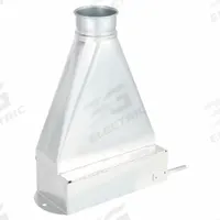 Duct Floor Sweep: Steel, For 7 in Duct Dia, 18 in Overall Lg, 20 ga Material Thick, Galvanized Steel (MPN 8010004064). Key specifications — Brand: NORDFAB.