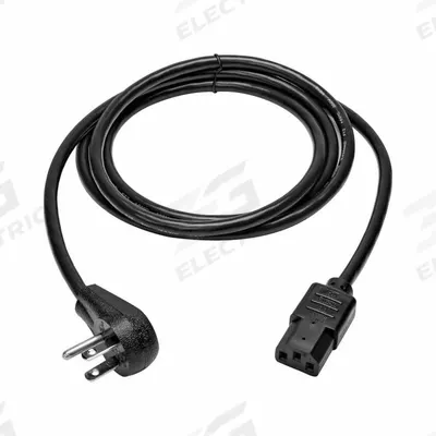 EATON TRIPP LITE Power Cord: 6 ft Lg, 3/18, 5-15P Plug, Non-NEMA Receptacle, C13 Receptacle - Electronic Equipment Power Cords