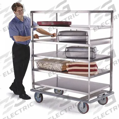 LAKESIDE Banquet Cart: 1,000 lb Max Load Capacity, 5 Shelves, 30 3/4 in Overall Wd - Banquet Carts