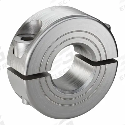 RULAND MANUFACTURING Shaft Collar: 2-Piece, Metric, Round, Clamp-On, 15 mm Bore Dia - Stainless Steel Shaft Collars