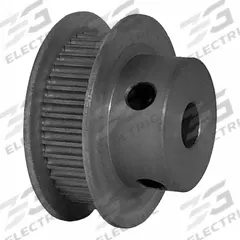 DAYTON Timing Pulley: Modified Curvilinear, Fixed, For GT Timing Belt Section, For 6 mm Belt Wd (MPN 40-2P06M6FA6). Key specifications — attr1328801: DAYTON; attr1328807: Clear Anodized; attr1328808: Powerhouse®.