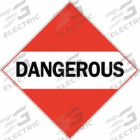 BRADY DOT Container Placard: Dangerous, 10 3/4 in x 10 3/4 in, 10 3/4 in Label Ht, Placard (MPN 76394). Key specifications — Brand: BRADY; Message: Dangerous.