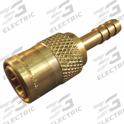 HANSEN Hydraulic Quick Connect Hose Coupling: 1/4 in Coupling Size, Brass - FLO-TEMP Series Hydraulic Quick-Connect Coupling Bodies