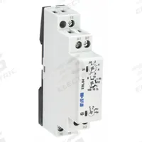 EATON Multi-Function Time Delay Relay: DIN-Rail Mounted, 24 to 240V AC/DC, 8 A, 8 Pins/Terminals (MPN TRL04). Key specifications — Delay Function: Power Triggered; Input Voltage: 24 to 240V AC/DC; Brand: EATON.