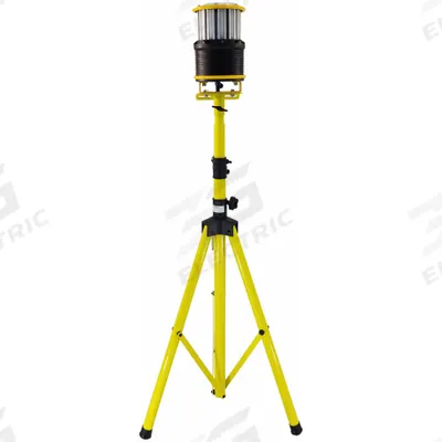 LIND EQUIPMENT Rechargable, Durable, Rugged: LED, 6,000 lm Max Brightness, 12 in Max Ht - Tripod Stand Lights
