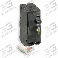 SQUARE D Miniature Circuit Breaker: 25 A, 120/240V AC, Single Phase, 10kA at 120/240V AC, 2 Poles (MPN QOB225GFI). Key specifications — Phase: Single; Amps: 25 A; AC Voltage Rating: 120/240V AC; Max. AIR Rating: 10kA at 120/240V AC; For Use With: QO Load Centers and NQ Panelboards; Brand: SQUARE D.