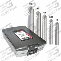 APPROVED VENDOR Spotting Drill Bit Set: 5 Pc, 1/8 in to 1/2 in, 140°, Carbide (MPN 402-888821). Key specifications — attr1301272: APPROVED VENDOR.