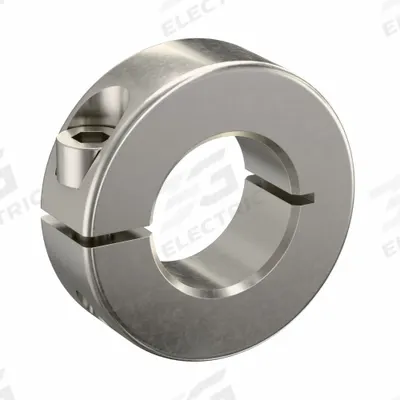 RULAND MANUFACTURING Shaft Collar: 1-Piece, Metric, Round, Clamp-On, 23 mm Bore Dia - Stainless Steel Shaft Collars