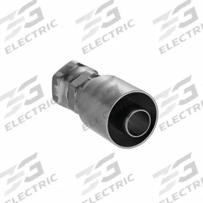 PARKER Hydraulic Crimp Fitting: Steel x Steel, Straight, -20 For Hose Dash Size - Parker Crimp Hydraulic Hose Fittings with BSPP Connection