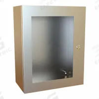 HAMMOND Electrical Enclosure: Stainless Steel, 20 in x 16 in x 8 in, NEMA 12/13/3R/4/4X, Hinged (MPN EN4SD20168WSS). Key specifications — Brand: HAMMOND; Closure Method: 1/4-Turn Latch; Enclosure Material: Stainless Steel; Knockouts: Not Included.