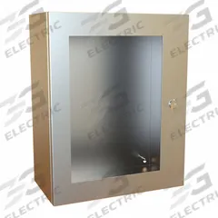 HAMMOND Electrical Enclosure: Stainless Steel, 20 in x 16 in x 8 in, NEMA 12/13/3R/4/4X, Hinged (MPN EN4SD20168WSS). Key specifications — Brand: HAMMOND; Closure Method: 1/4-Turn Latch; Enclosure Material: Stainless Steel; Knockouts: Not Included.