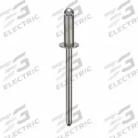 Blind Rivet,1 8/17" L,0.124" dia,PK500: Inch, 1 15/32 in Overall Lg, 3/8 in Body Lg, Dome, 500 PK (MPN SSDH44SSBS201). Key specifications — Brand: POP AVDEL.