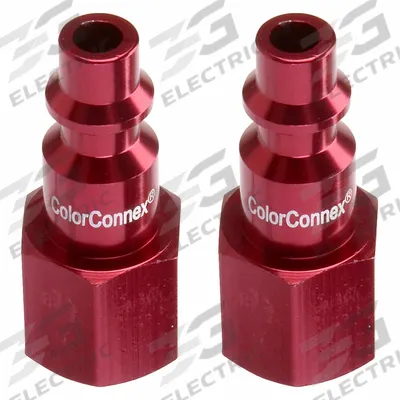 LEGACY Quick Connect Plug: 1/4 in Body Size, 1/4 in Hose Fitting Size, 1/4"-18 Thread Size - Industrial Interchange Aluminum Quick-Connect Air Coupling Plugs