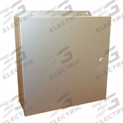 HAMMOND Electrical Enclosure: Stainless Steel, 12 in x 12 in x 4 in, NEMA 12/13/3R/4/4X, w/Panel (MPN EJ12124SS). Key specifications — Brand: HAMMOND; Closure Method: Latches; Enclosure Material: Stainless Steel; Knockouts: Not Included; Includes Inner Panel: with Inner Panel Included.