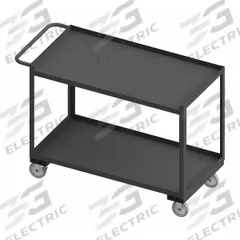 WESTWARD Utility Cart: 1,200 lb, 48 in L x 24 in W Shelf, 55 in L x 25 in W x 34 in H Overall Dim (MPN RSC-2448-2-1TLD-95W). Key specifications — Caster/Wheel Configuration: (2) Rigid; Brand: WESTWARD; Caster Wheel/Tread Material: Polyurethane.