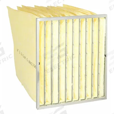 GRAINGER Pocket Air Filter: 24 in x 20 in x 15 in, MERV 14, Yellow, Synthetic - MERV 14 Pocket Air Filters